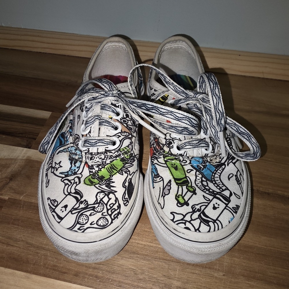Vans x Crayola Authentic‎ Elas "DIY / Sketch Yours" VN0A34A1ARE Child Size 11